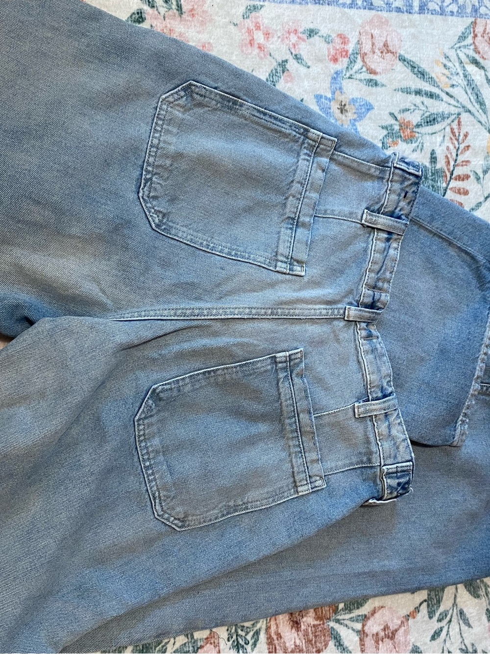 Free People Palmer Cuffed Jean Light/Medium Wash - Picture 8 of 12